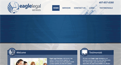 Desktop Screenshot of eaglelegalservices.com